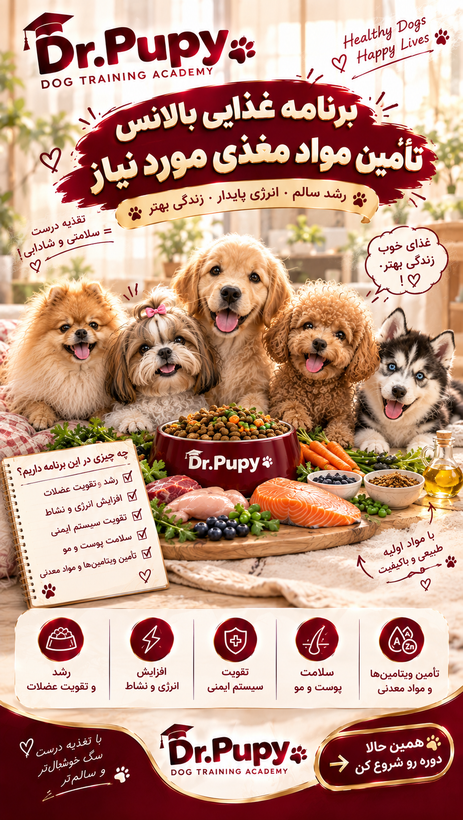 رژیم تخصصی تغذیه متعادل سگ